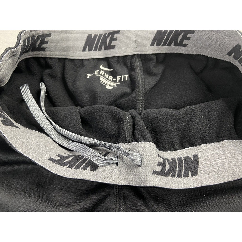 Nike Pants Mens Large‎ Black Sweats Therma Fit KO Knockout Gym Track Athleisure - Picture 9 of 14